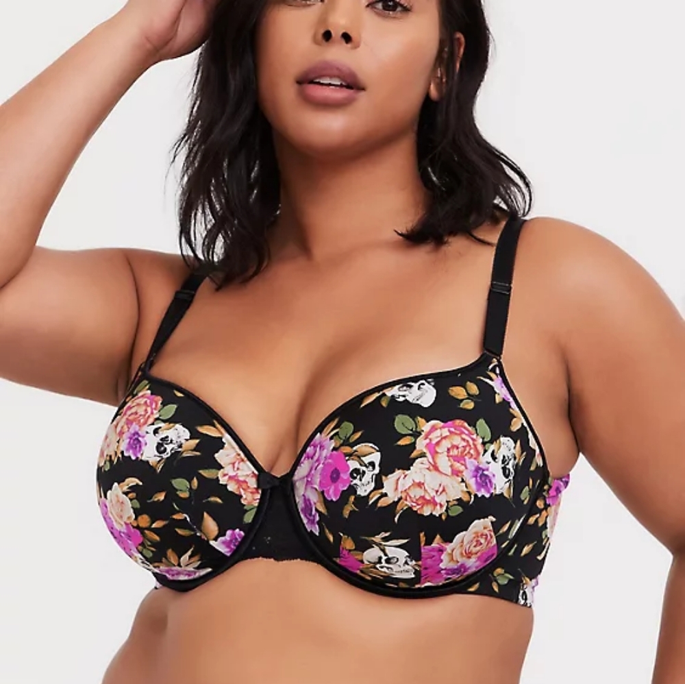 Skull 360 plunge bra